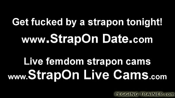 Dont be scared of my big black strapon cock