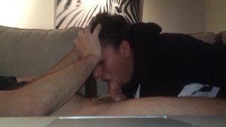 Extreme gagging deepthroat fucking