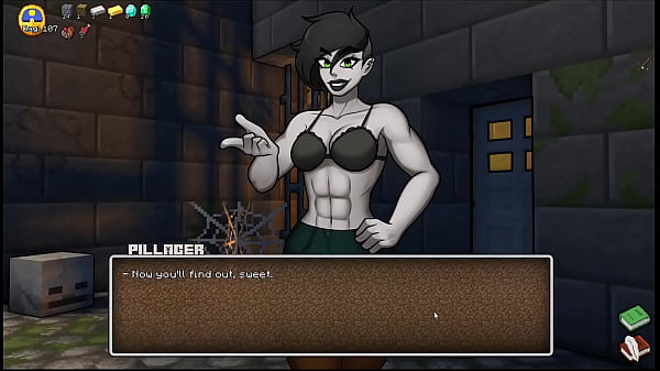 HornyCraft [ Parody Hentai game PornPlay ] Ep.27 turn into sex by a muscular femdom pillager