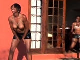 Hot Black Ebony Cheerleaders